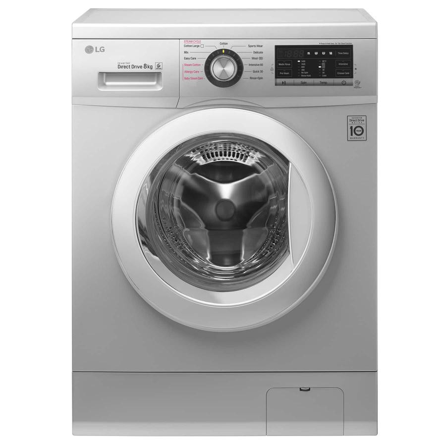 LG 8 Kg Freestanding Front Load Washing Machine, FH4G6TDY6 (1400 rpm)