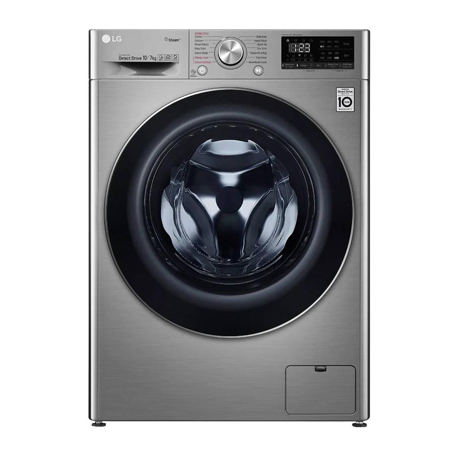 LG Freestanding Front Load Washing Machine, F4V5RGP2T (10 kg Wash, 7 kg Dry, 1400 rpm)