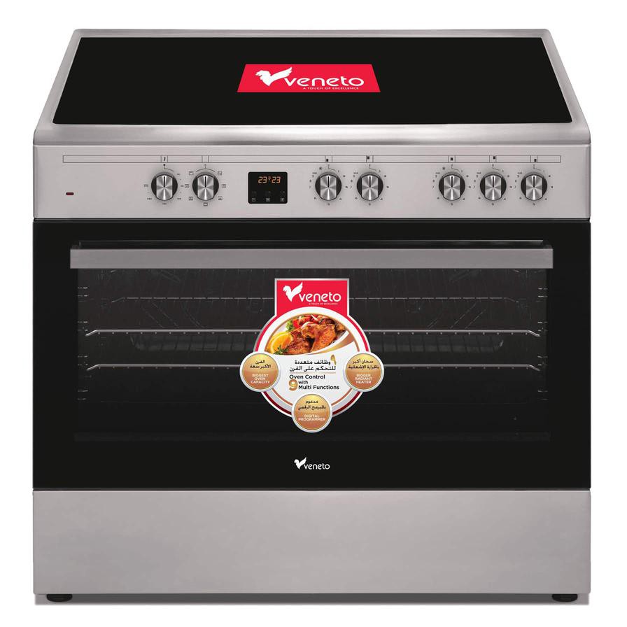 Veneto Freestanding 5 Zones Electric Cooker, N1X96EVTC.VN (90 x 60 x 85 cm)