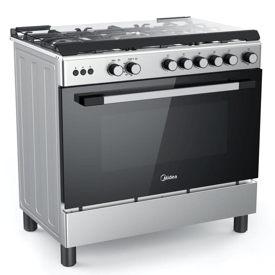 Midea Freestanding 5-Burner Gas Cooker, LME95030FFD-C (90 x 60 x 85 cm)