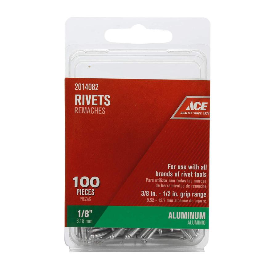 Aluminum Rivets (3.2 mm, Pack of 100)