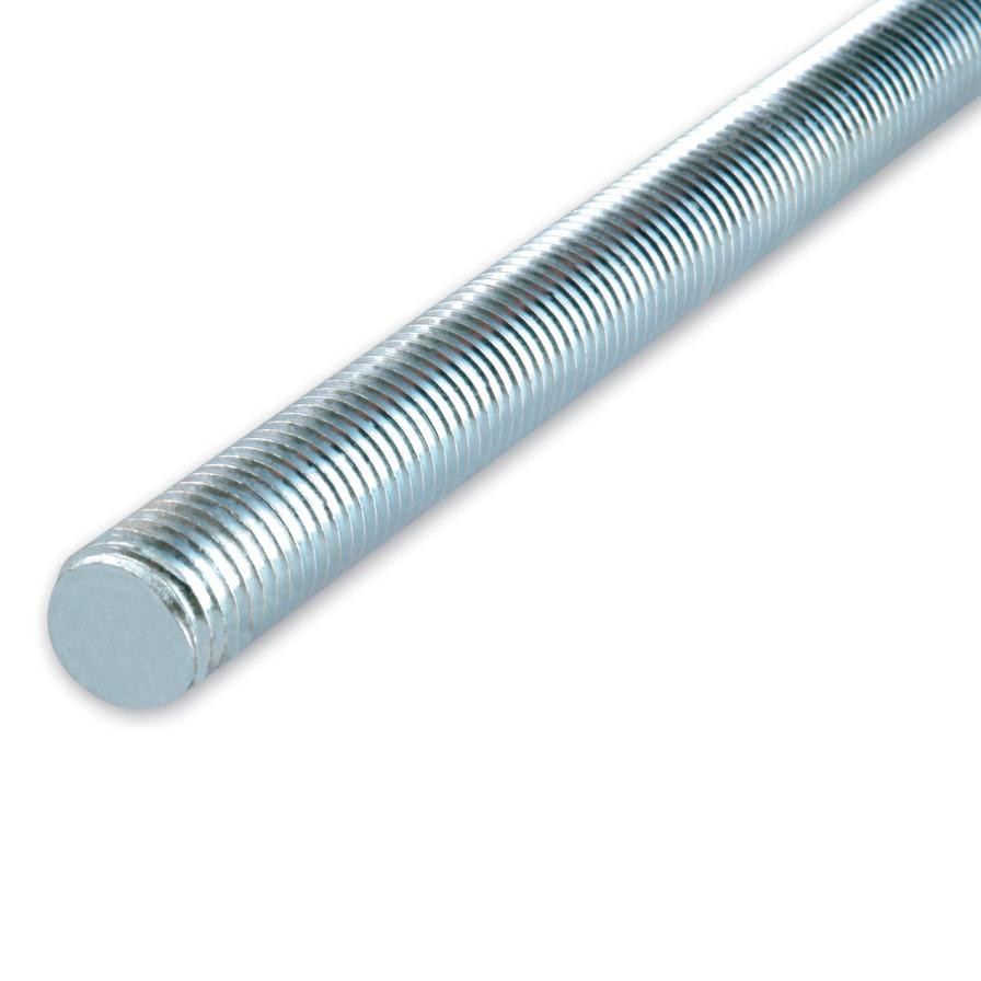 Suki Zinc-Plated Steel Threaded Rod (M8 x 100 cm, DIN 976)