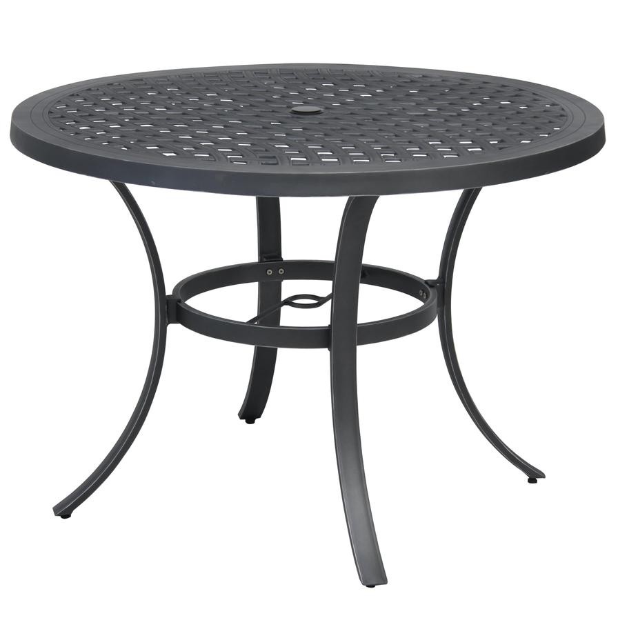 Carambole Aluminum Table W/Parasol Hole GoodHome (1060 x 750 mm)