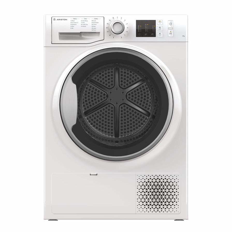 Ariston 8 Kg Freestanding Front Load Condenser Dryer, NT CM10 8BSK GCC