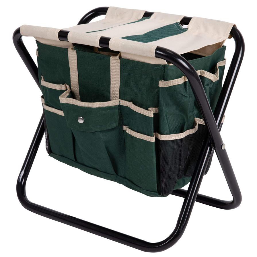 MintCraft Folding Garden Stool W/Detachable Canvas Bag