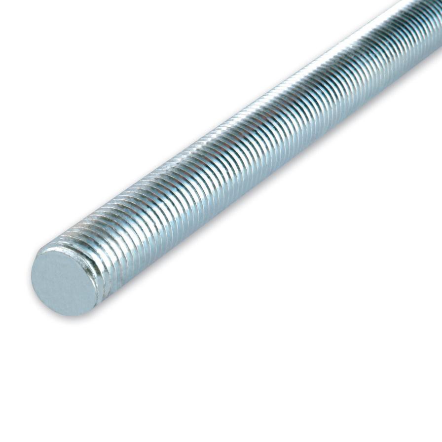 Suki Zinc-Plated Steel Threaded Rod (M10 x 100 cm, DIN 976)