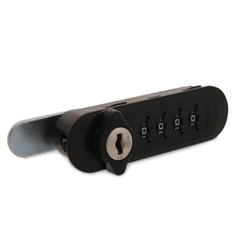 Hettich Combination Lock with Bolt Key Right (Black)