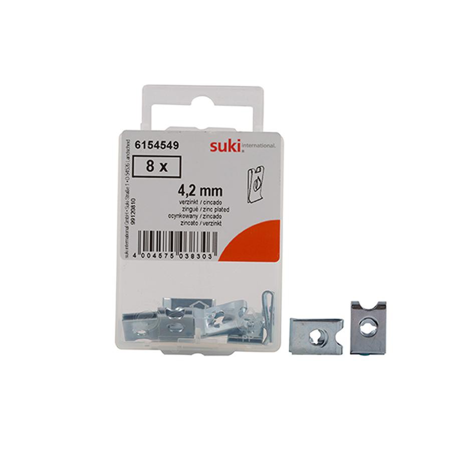 Suki Sheet Metal Nuts (4.2 mm, Pack of 8)