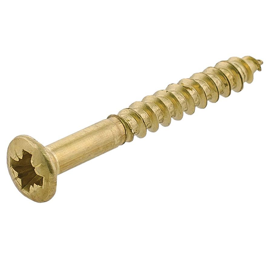 Suki Brass Wood Screws Pack (4 x 20 mm, DIN7995, 8 Pc.)