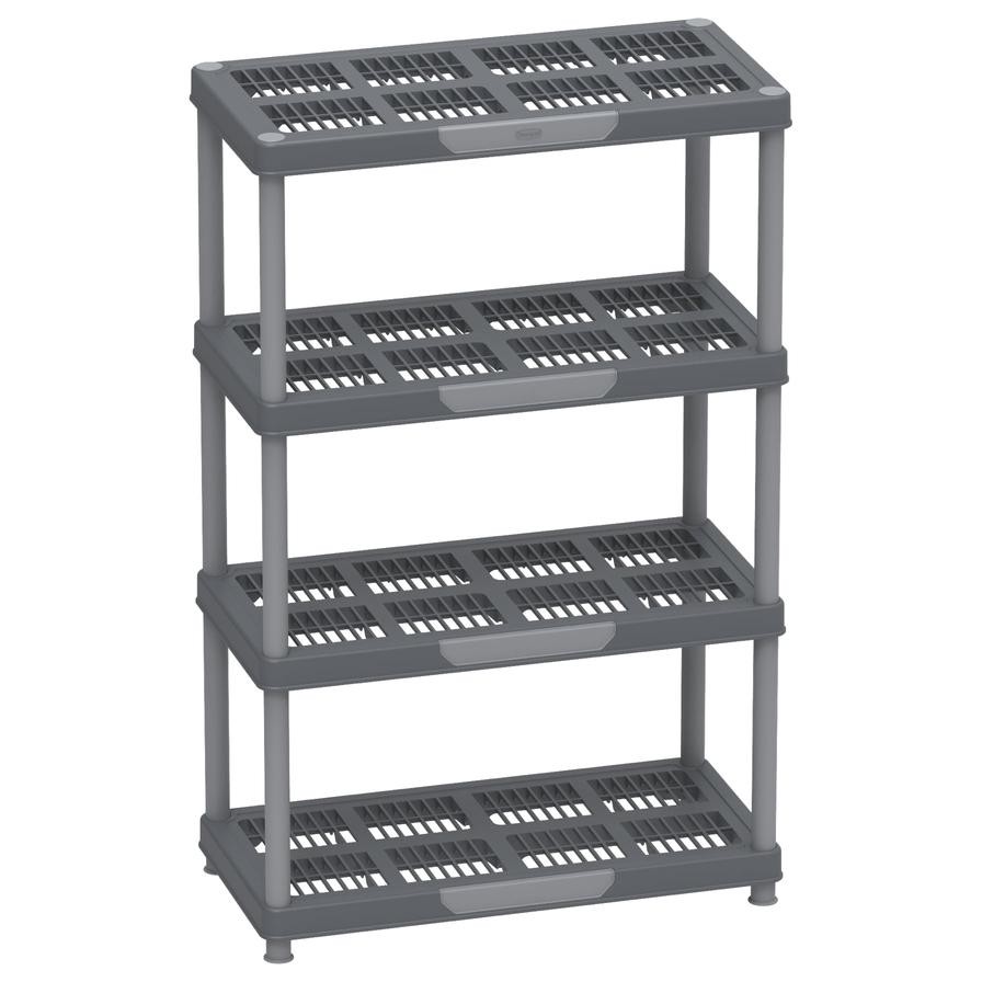 Cosmoplast Plastic 4-Tier Shelving Rack (90 x 45 x 141.5 cm)