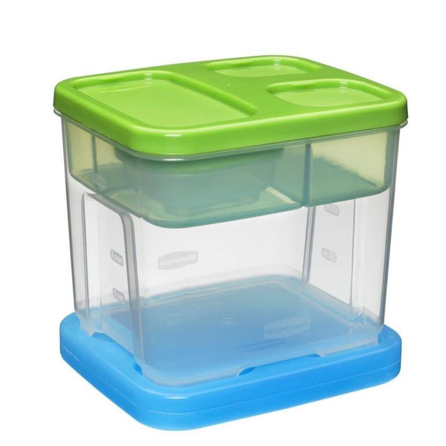 Rubbermaid Lunch Blox Salad Kit (Set of 3, Green)