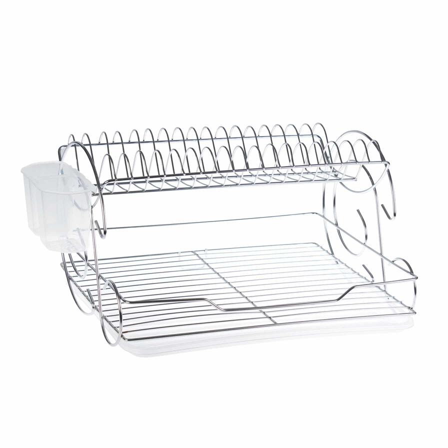 Kiwa Elisa Metal 2-Tier Dish Rack (47 x 36 x 27 cm)