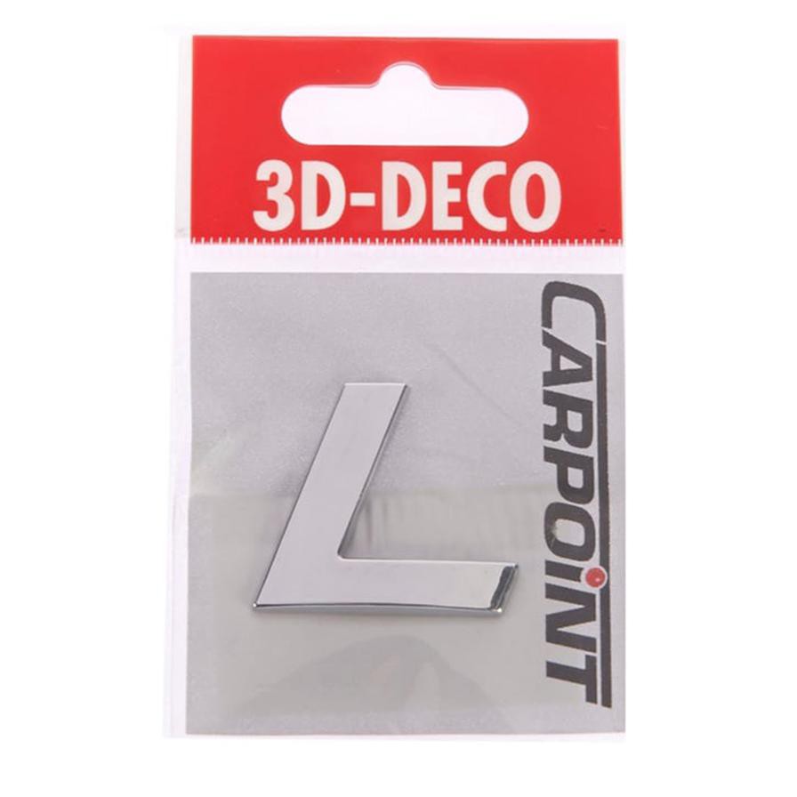 Carpoint 3D Deco "L" Design (Silver)