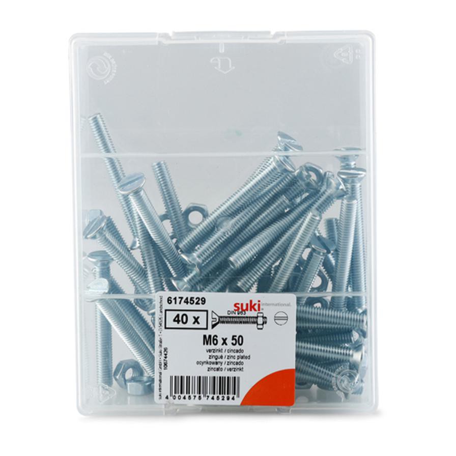 Suki Machine Screws (M6 x 50 mm, Pack of 50)