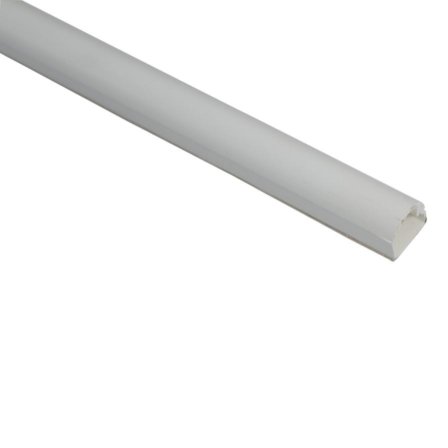 Mkats Self-Adhesive Floor Trunking (15 mm x 2 m, White)