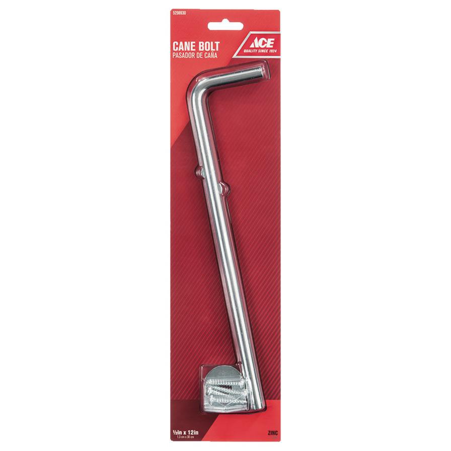 Ace Zinc Cane Bolt (30 x 1.27 cm)