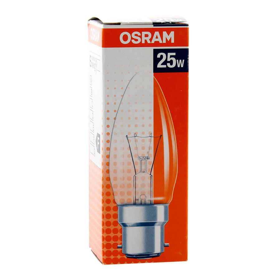 Osram Classic B B22D Clear Lamp (25 W)