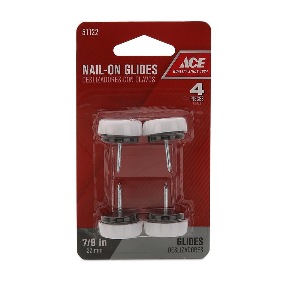 ACE Nail-On Glides (22.2 mm, Pack of 4)