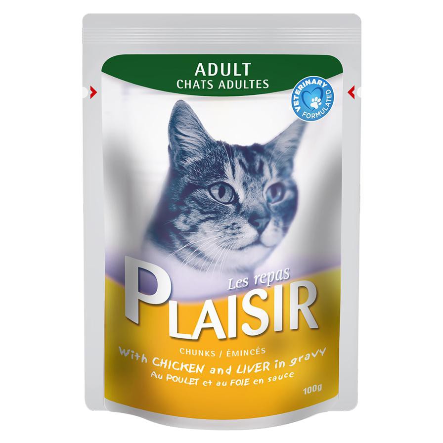 Le Repas Plaisir Wet Cat Food Chunks Trout & Shrimps (100 g, For Adult Cat)