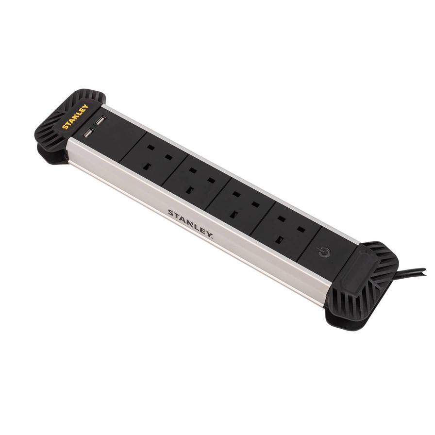 Stanley 4-Socket Power Bar W/USB Ports (5 m)