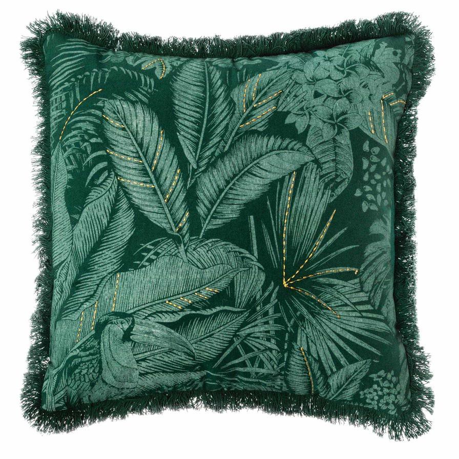 Atmosphera Cotton Jungle Cushion Cover (40 x 40 cm)