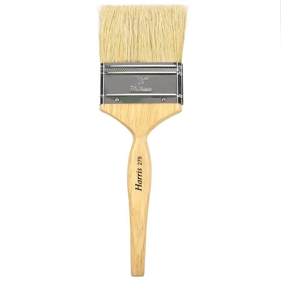 Harris Taskmasters Black Bristle White Paint Brush (76.2 mm)