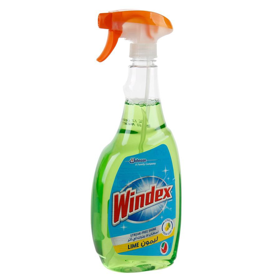 Windex Glass Cleaner Spray, Lime (750 ml)