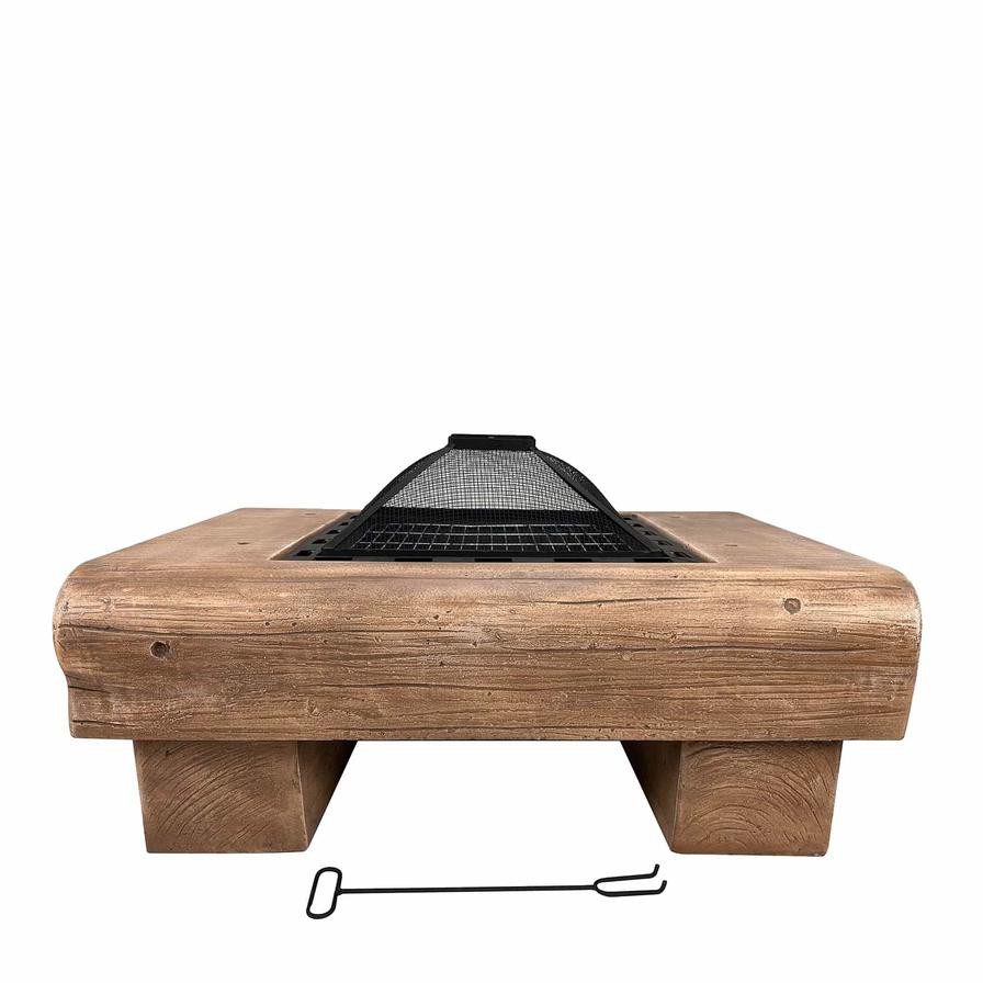 Rectangular Fire Pit W/ Cooking Grill, DMFP-9838 (91 cm)