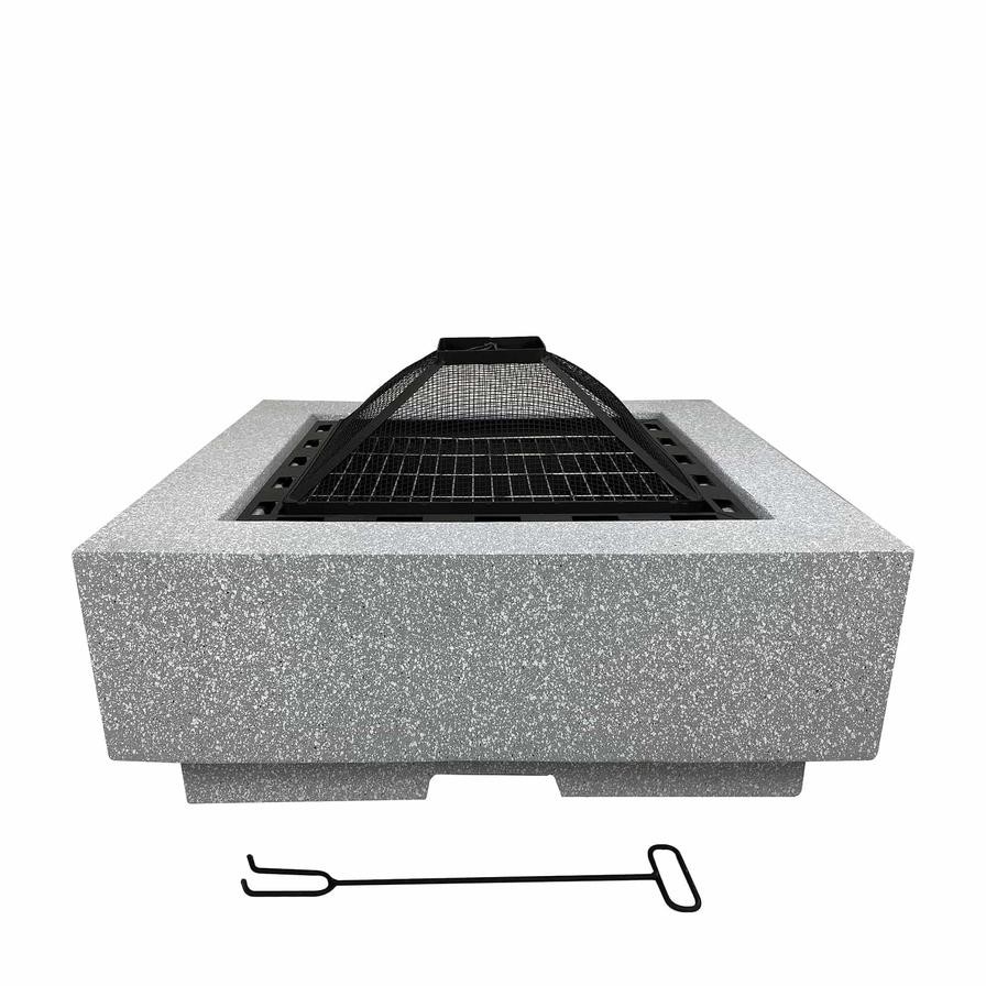 Square Fire Pit W/ Cooking Grill, DMFP-9839 (70 cm)