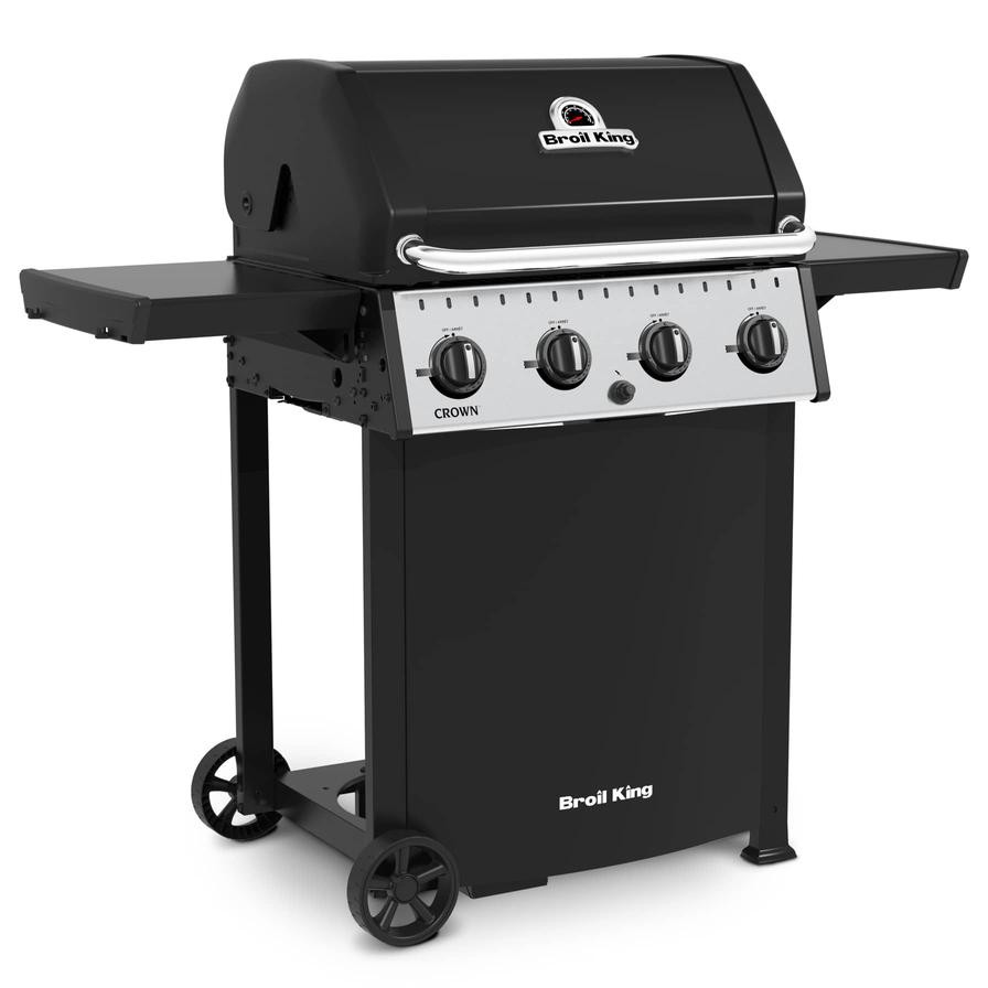 Broil King Crown Cart Classic 410 4-Burner Gas Grill W/Warming Rack