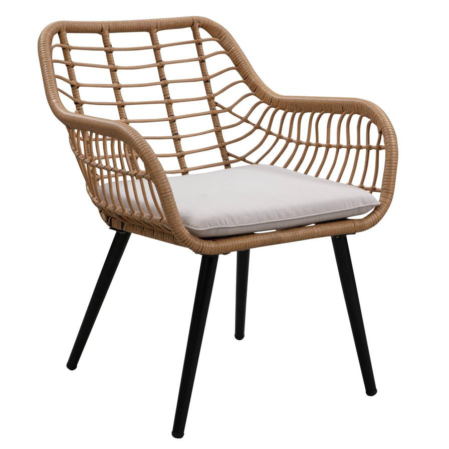 Cocoon Steel Wicker Chair W/Cushion Generic (65 x 68 x 78 cm)