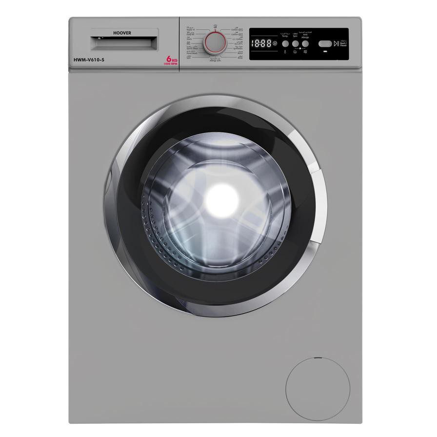 Hoover 6 Kg Freestanding Front Load Washing Machine, HWM-V610-S (1000 rpm)