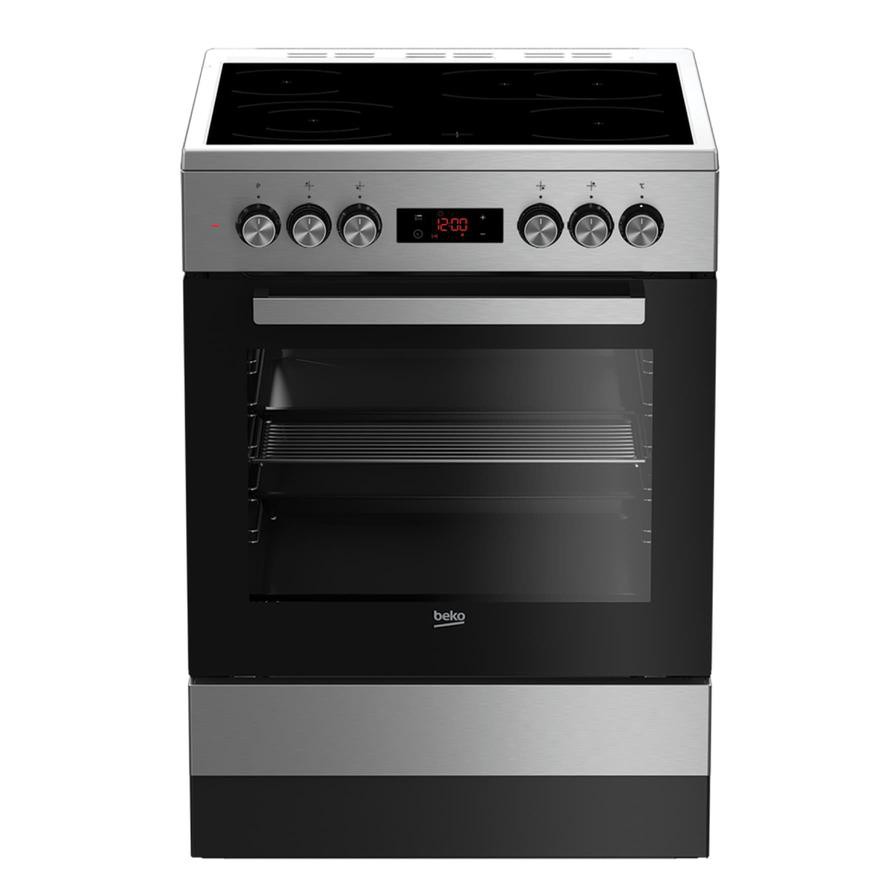 Beko Freestanding 4 Vitroceramic Zone Electric Cooker, FSM67320TGXS (60 x 60 x 85 cm)