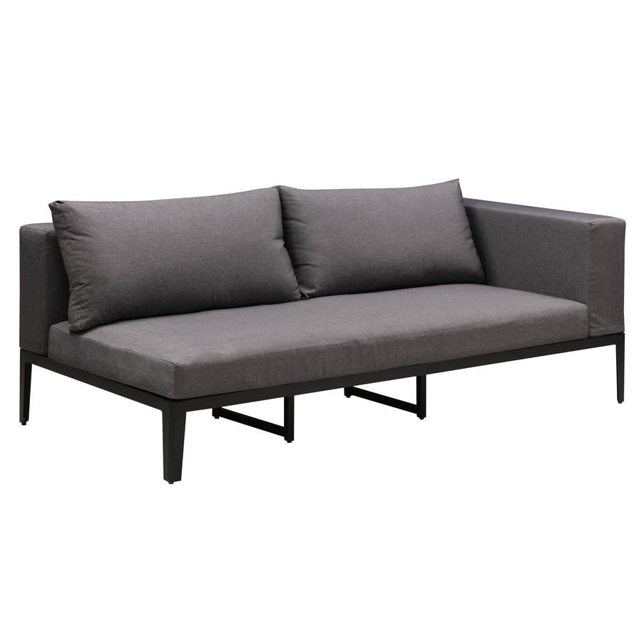 Aruba Deluxe Aluminium Left Bench W/Cushion Generic (200 x 100 x 72 cm)