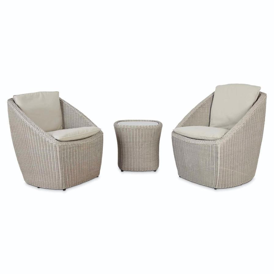 Pilares 2-Seater Rattan Coffee Set GoodHome (3 Pc.)