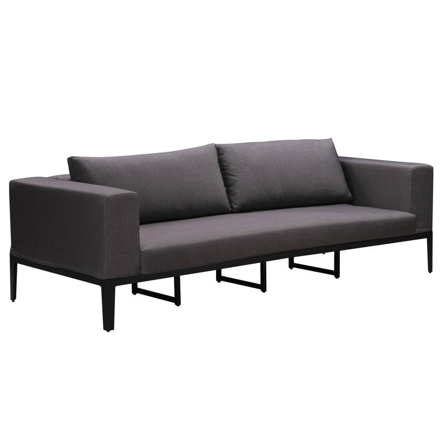 Aruba Deluxe 3-Seater Aluminium Sofa W/Cushion Generic, (250 x 100 x 72 cm)