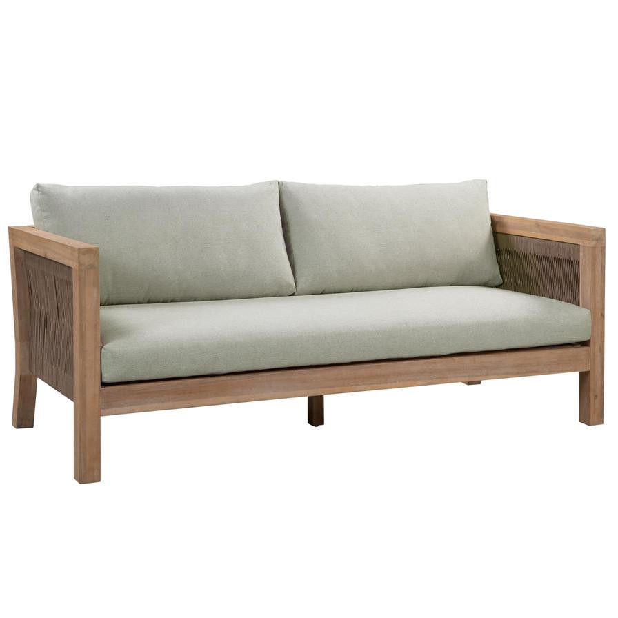 Seychelles 2-Seater Acacia Wood Sofa W/Cushions Generic (174 x 70 x 65 cm)