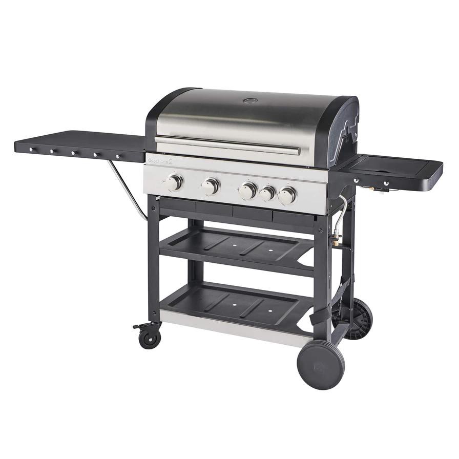 GoodHome Owsley 4-Burner Gas BBQ W/1 Side Burner