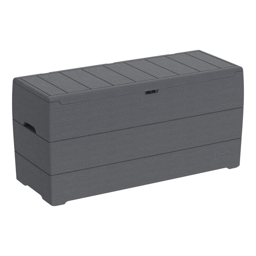 Cosmoplast Cedargrain Plastic Deck Storage Box (270 L, 116.5 x 45 x 56 cm)