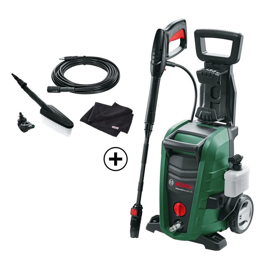 Bosch Universal Aquatak 125 High Pressure Washer + Car Cleaning Kit