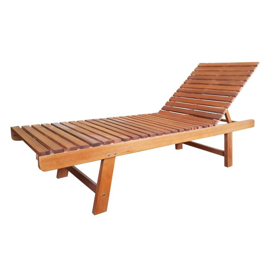 THB Eucalyptus Wood Sun Lounger Generic (180 x 55 x 79 cm)