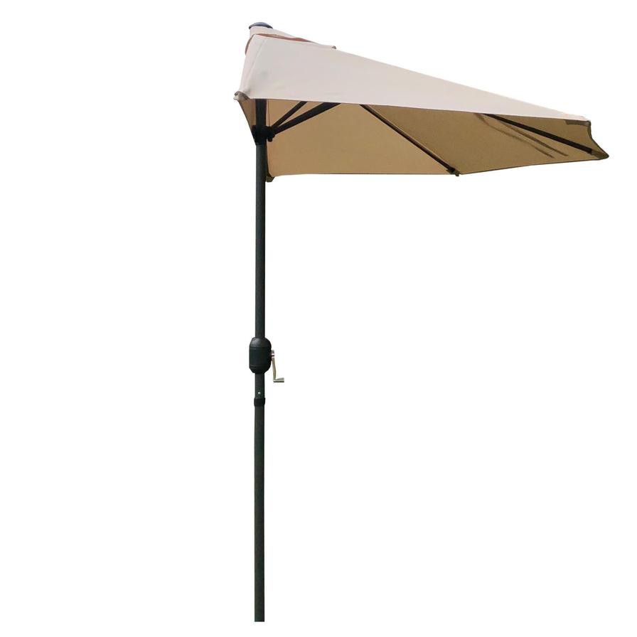 Steel Balcony Half Umbrella (276 x 133 x 241 cm)