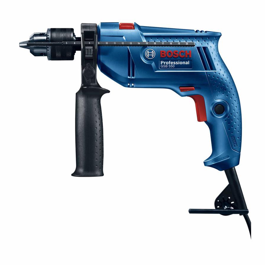 Bosch Professional Corded Impact Drill, GSB 550 (550 W)