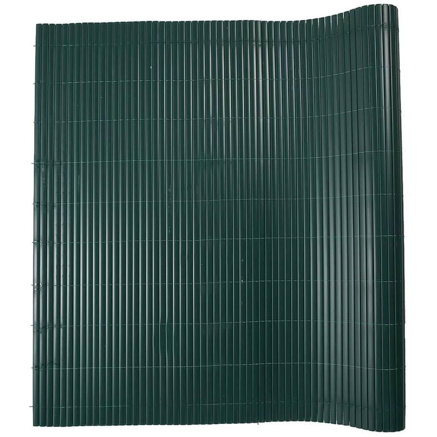 PVC Double Face Slate Fence (150 x 300 cm, Green)