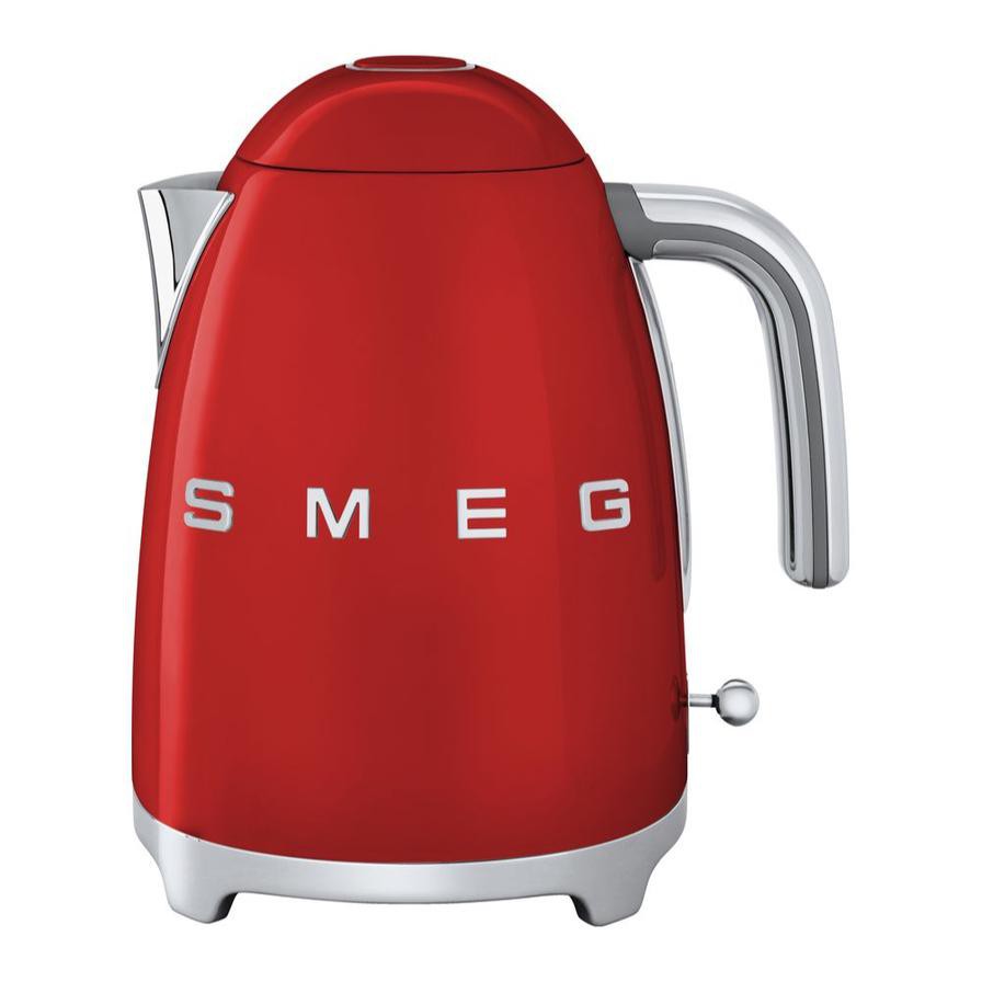 SMEG 50's Retro Style Aesthetic Kettle (3000 W, 1.7 L, Red)