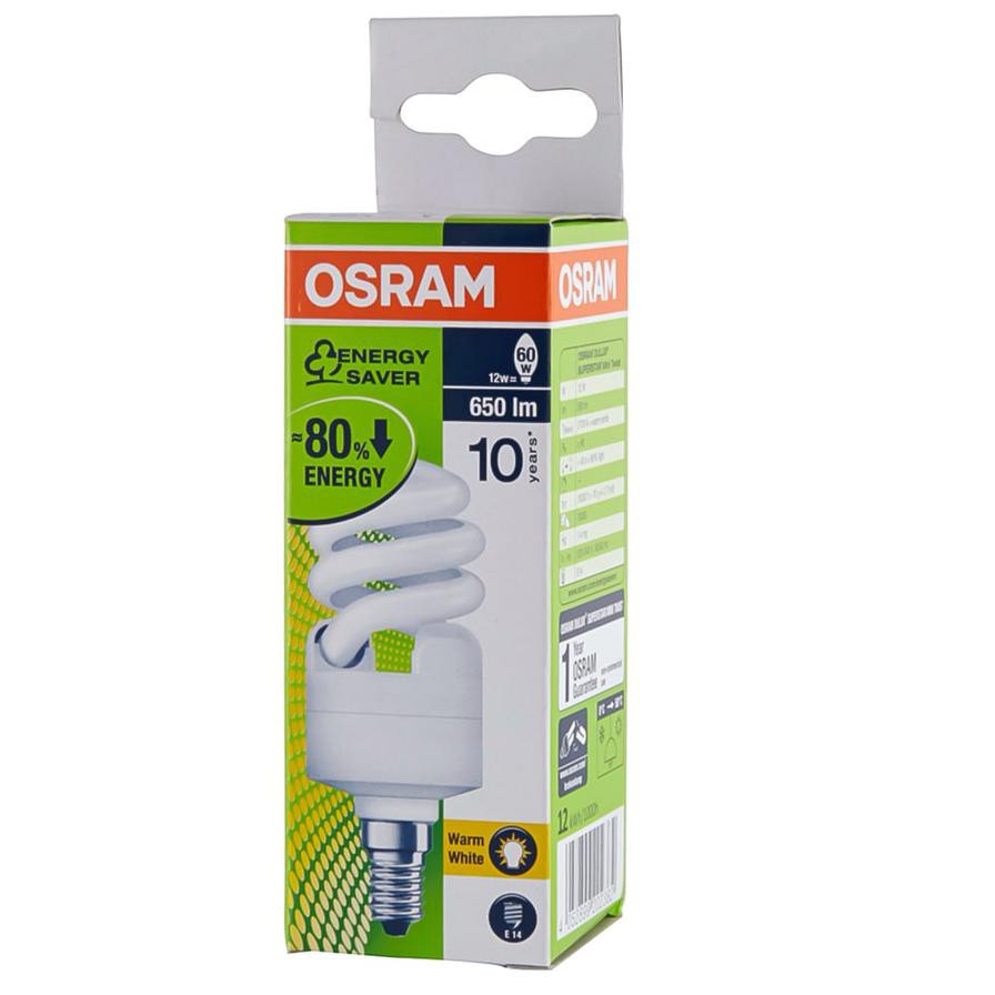 Osram Duluxstar E14 12W 650 lm Mini Twist Bulb (Warm White)