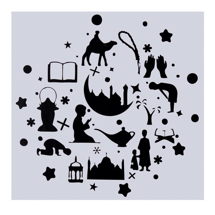 Ideal Home Pilgrimage Printed Wall Sticker (42 x 42 cm)