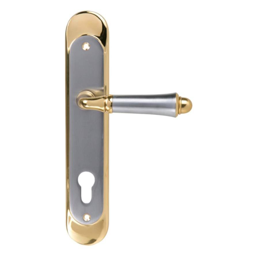 Yale Bath Brass Door Handle (Polished Gold)