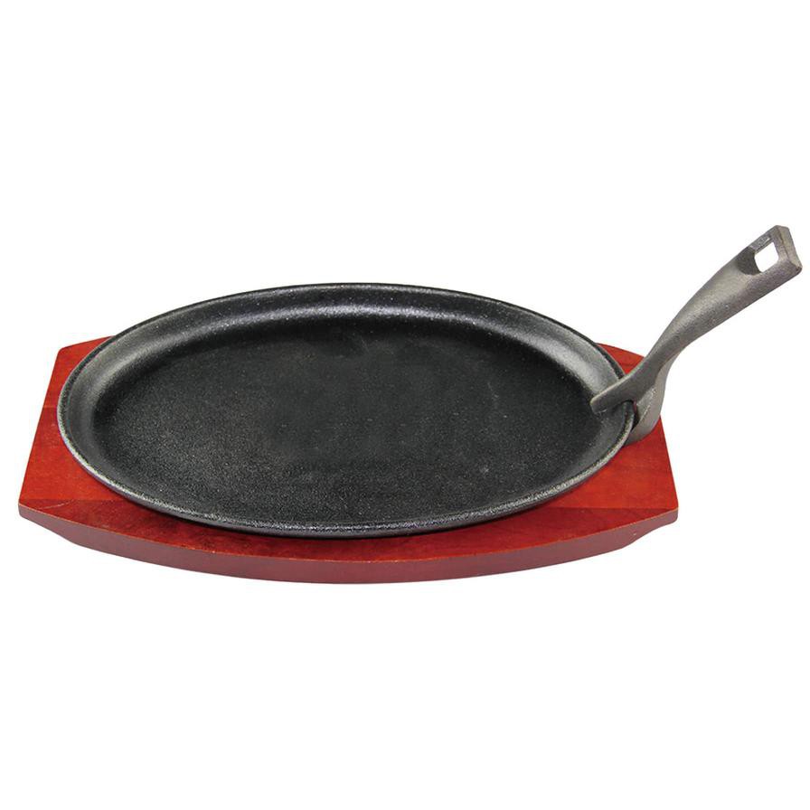 Oval Sizzler Tray W/ Holder, Large (28 x 18 cm)