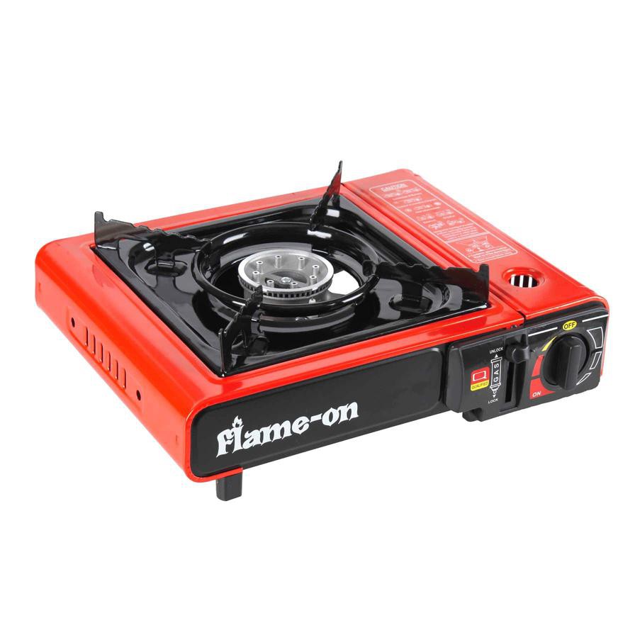 Flame-On Single Burner Foldable Gas Stove